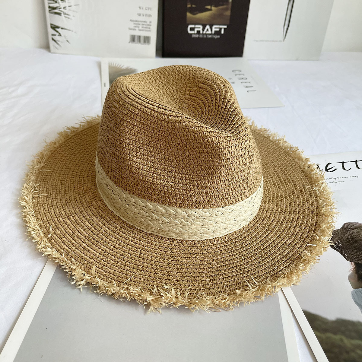 Fringed Brim Panama Hat Wide B – Bucket Hat Straw Bewertung und Preis