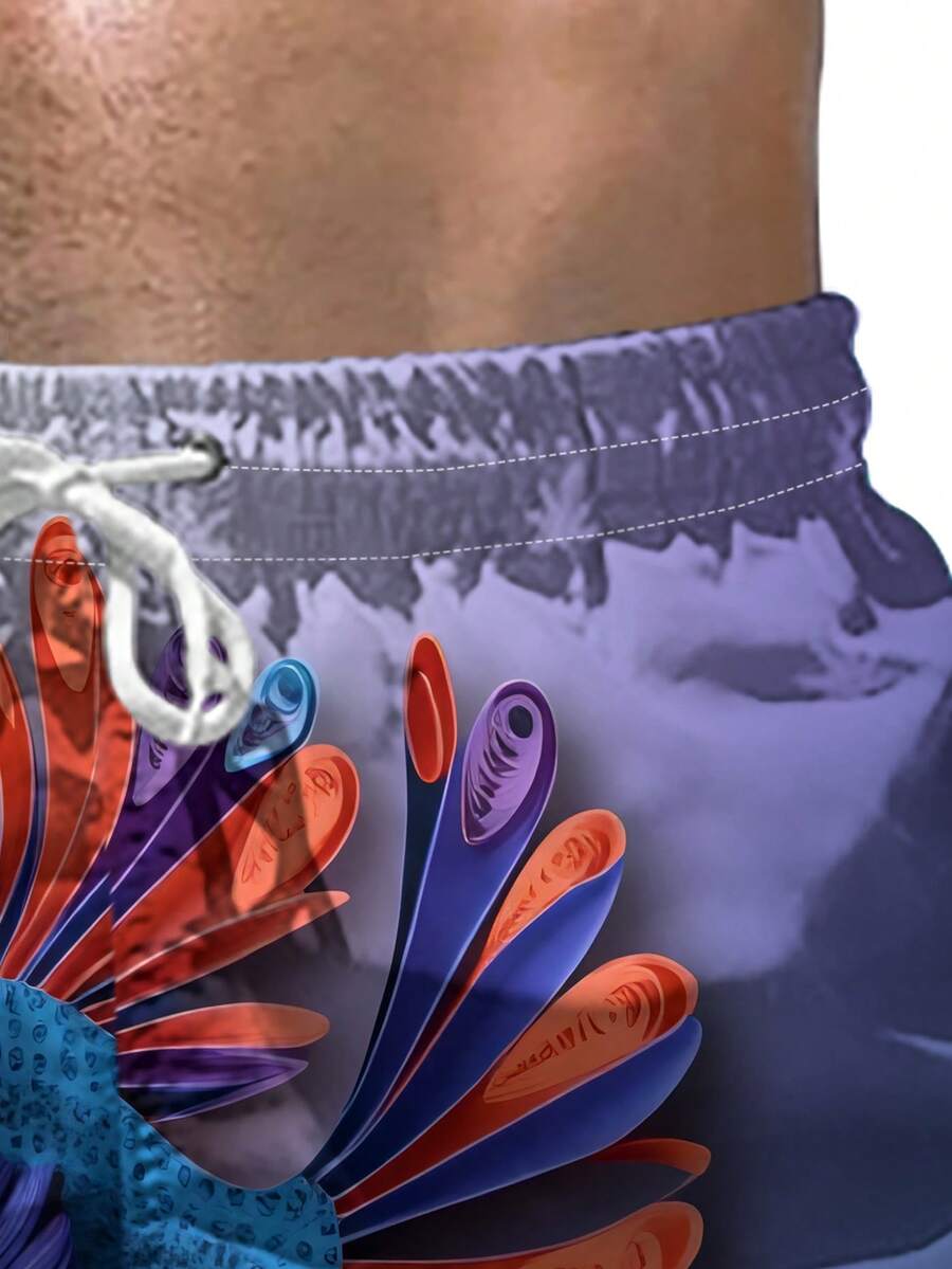 Gradient Purple Blue Swim Trun – Swim Trunk Quick Dry Bewertung und Preis