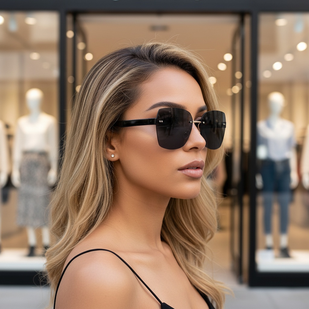 Women's Irregular Frameless Su – Sunglasses Aviator Polarized Bewertung und Preis