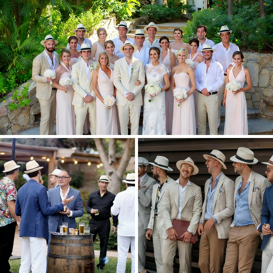 6-48PACK Wedding Straw Fedora  – Bucket Hat Straw Bewertung und Preis