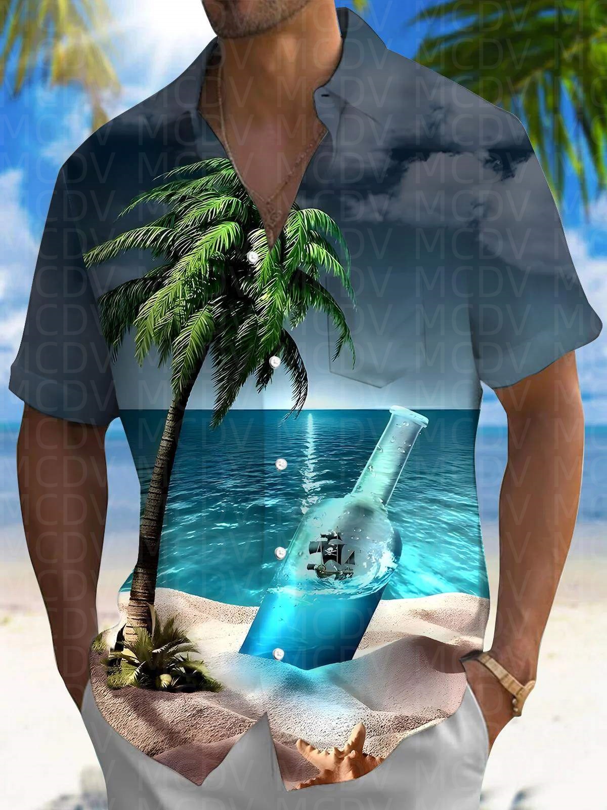 Trump Pattern Men's Hawaiian S – Shirt Camp Collar Bewertung und Preis