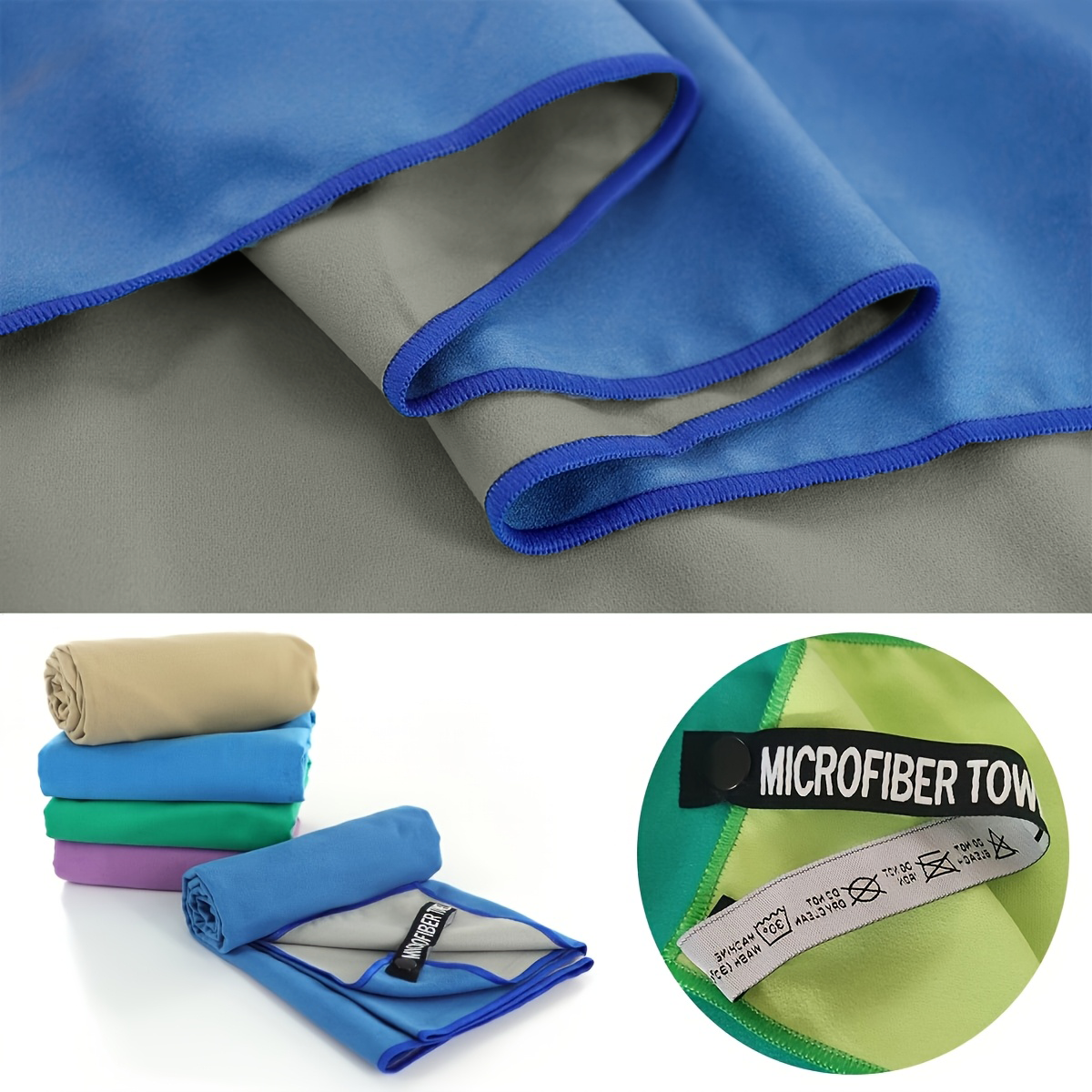 Microfiber Two-Tone Pool Towel – Beach Towel Large Bewertung und Preis