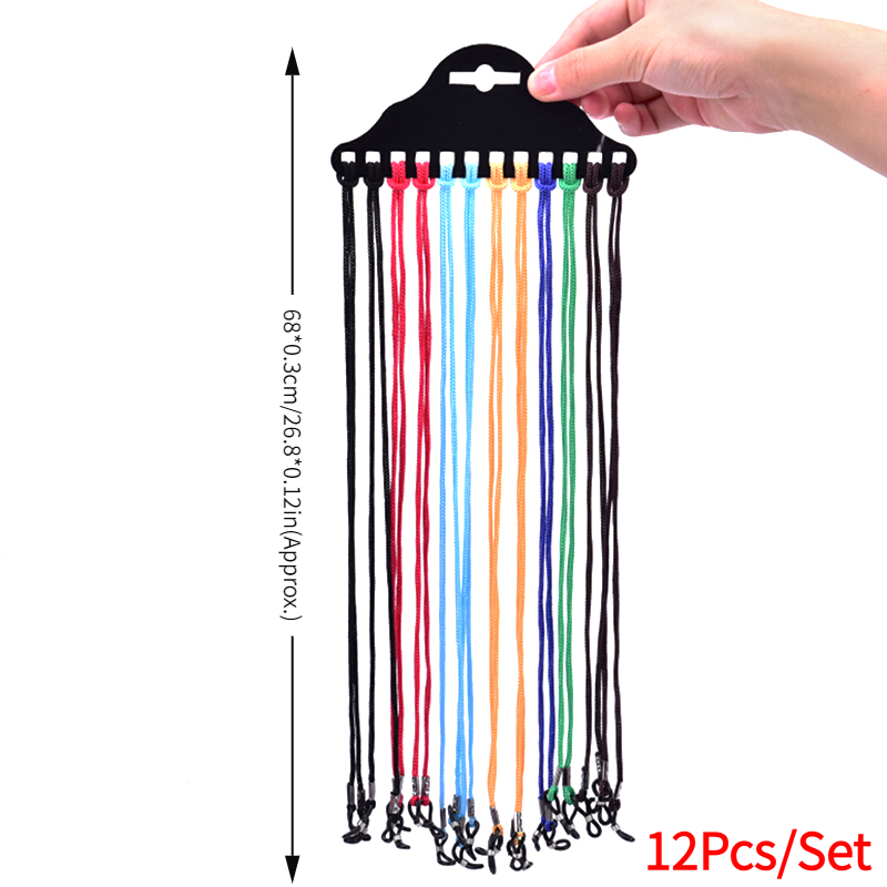 12Pcs/Set Nylon Chain Cord Eye – Sunglass Retainer Cord Bewertung und Preis