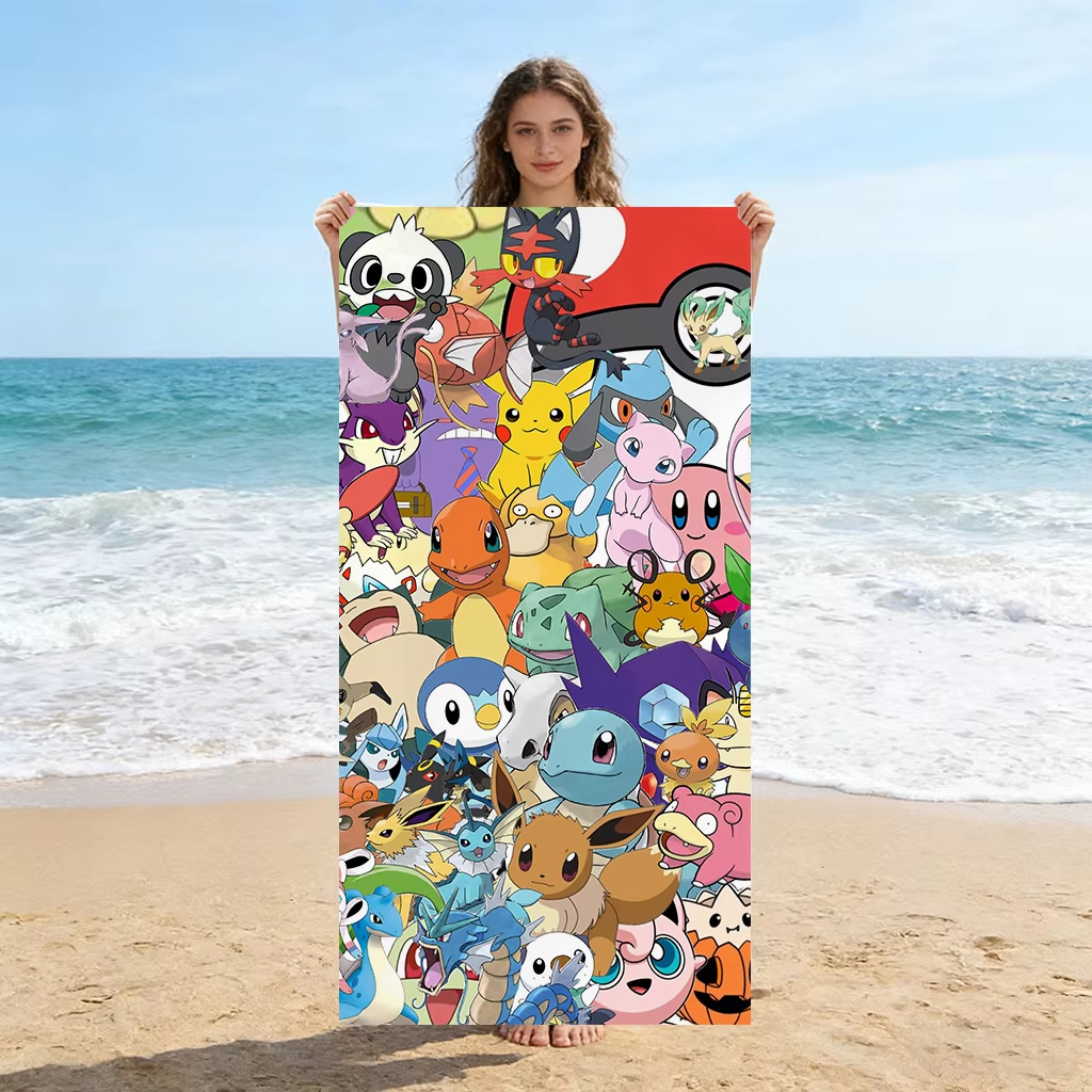 1pc Extra Large Pokemon Microf – Beach Towel Large Bewertung und Preis