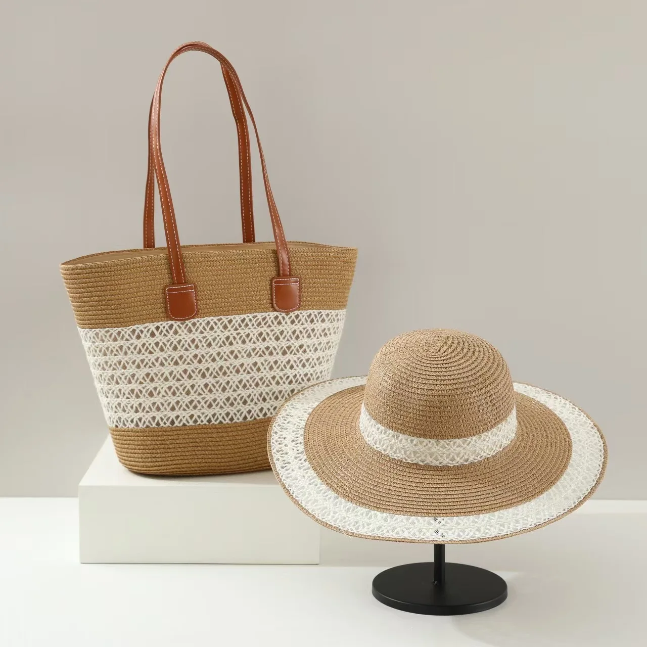 Large Capacity Straw Woven Bag – Bucket Hat Straw Bewertung und Preis