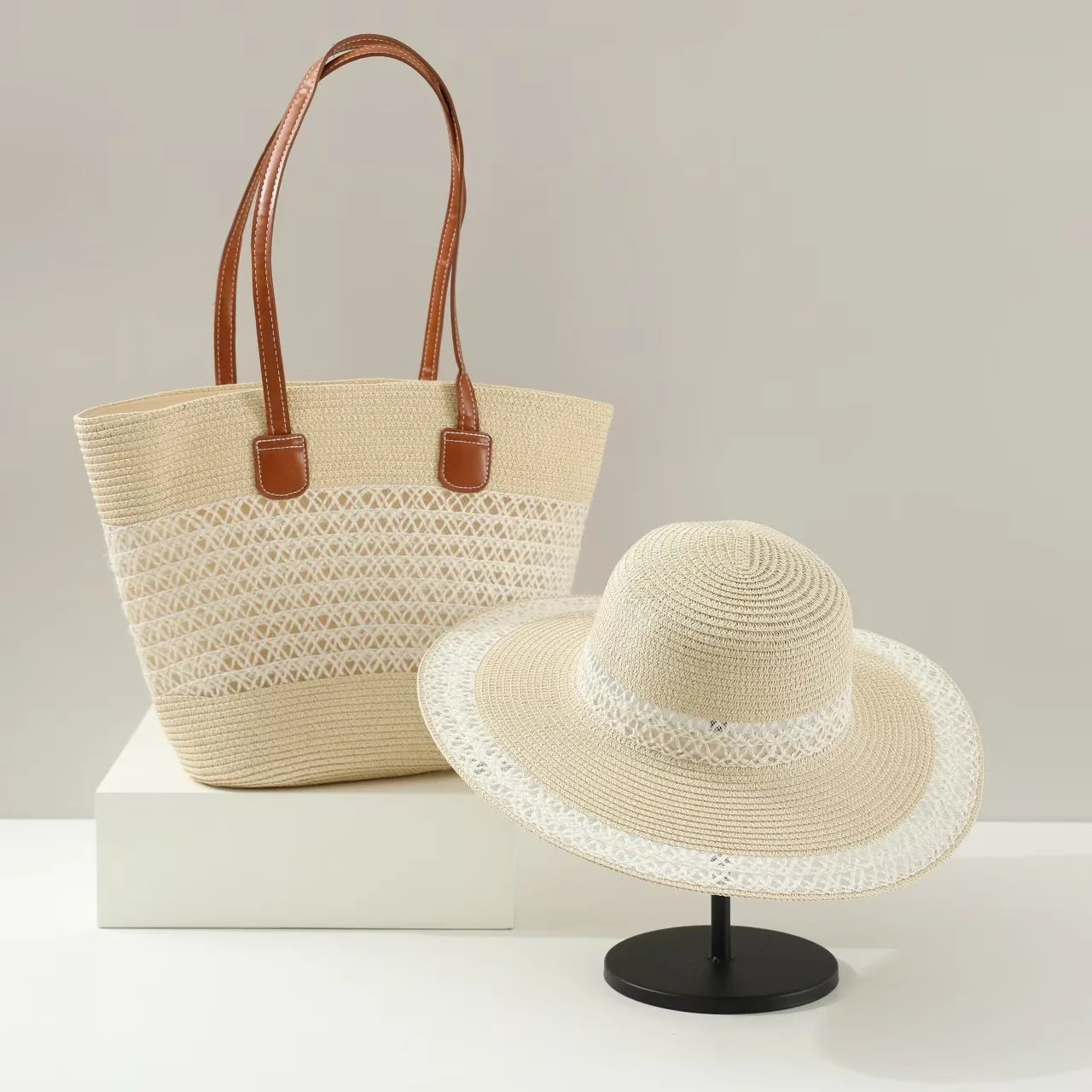Large Capacity Straw Woven Bag – Bucket Hat Straw Bewertung und Preis
