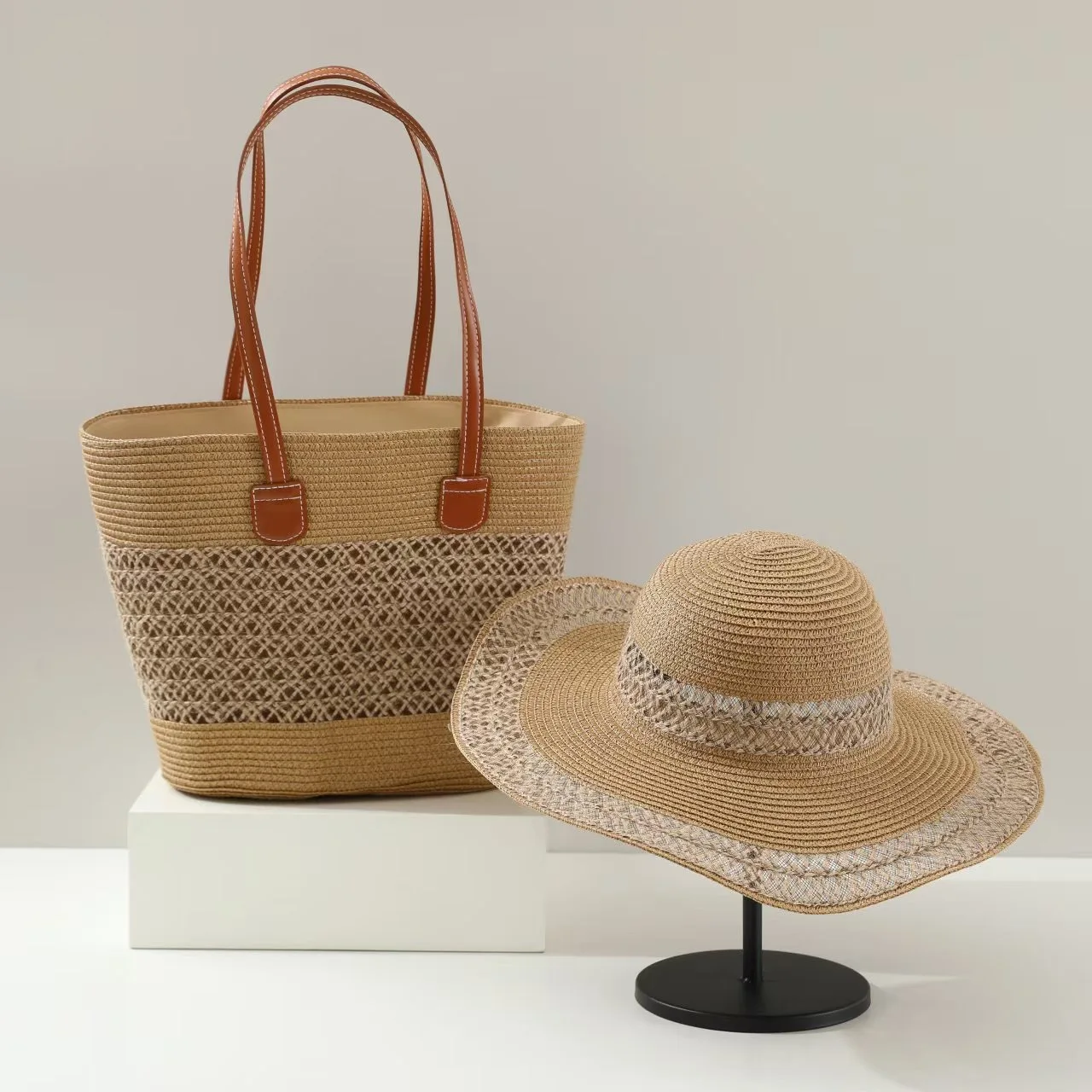 Large Capacity Straw Woven Bag – Bucket Hat Straw Bewertung und Preis