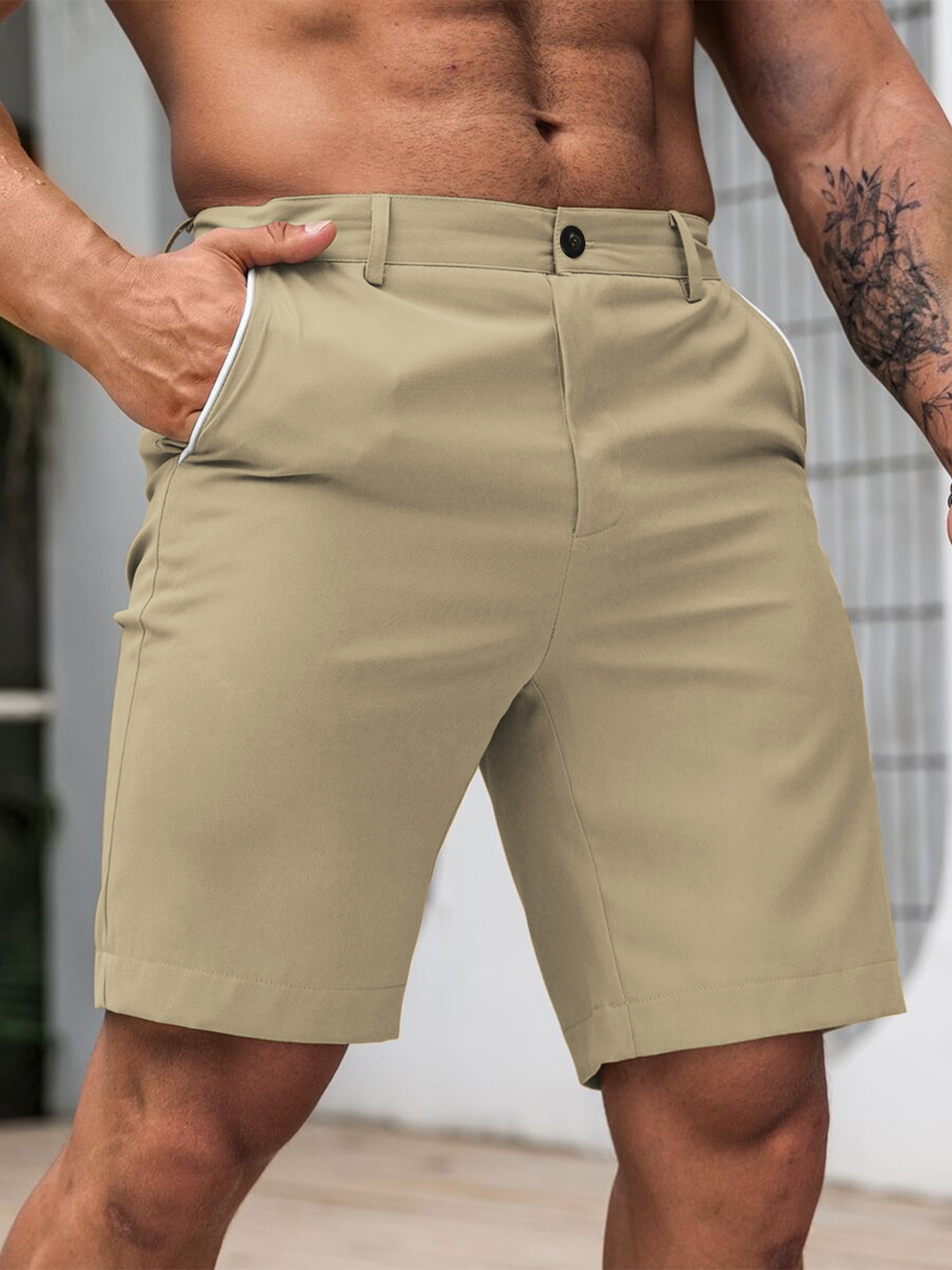 Men Fashion Slim Fit Chino Sho – Shorts Chino Slim Bewertung und Preis