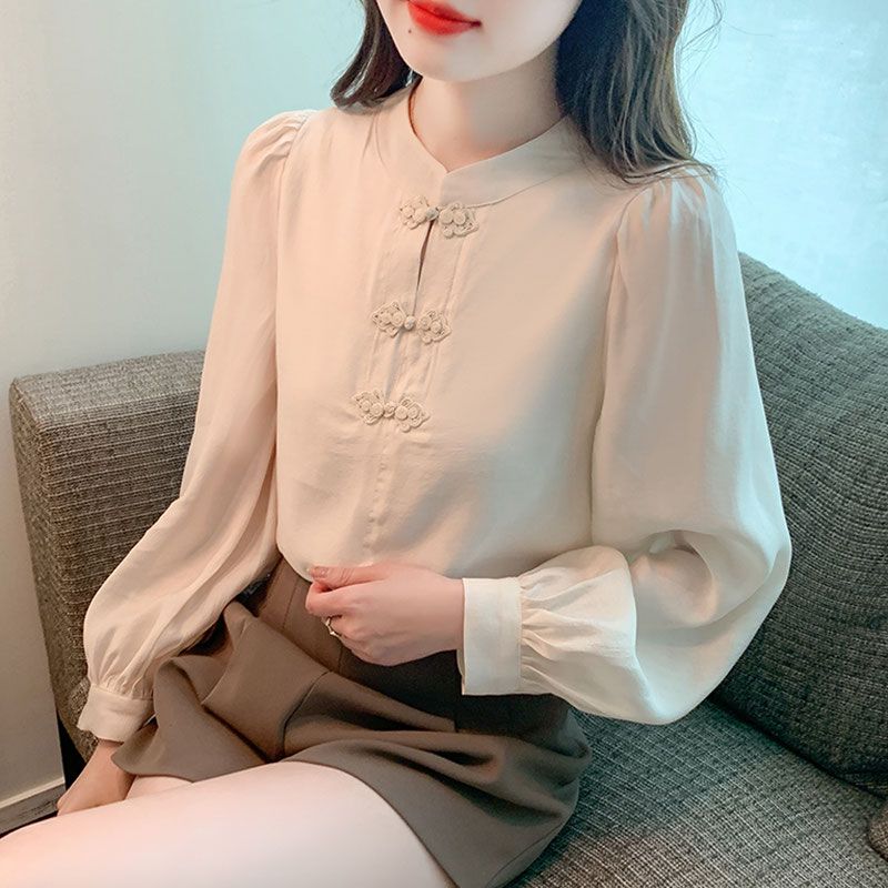 New Chinese Style Stand Up Col – Shirt Camp Collar Bewertung und Preis