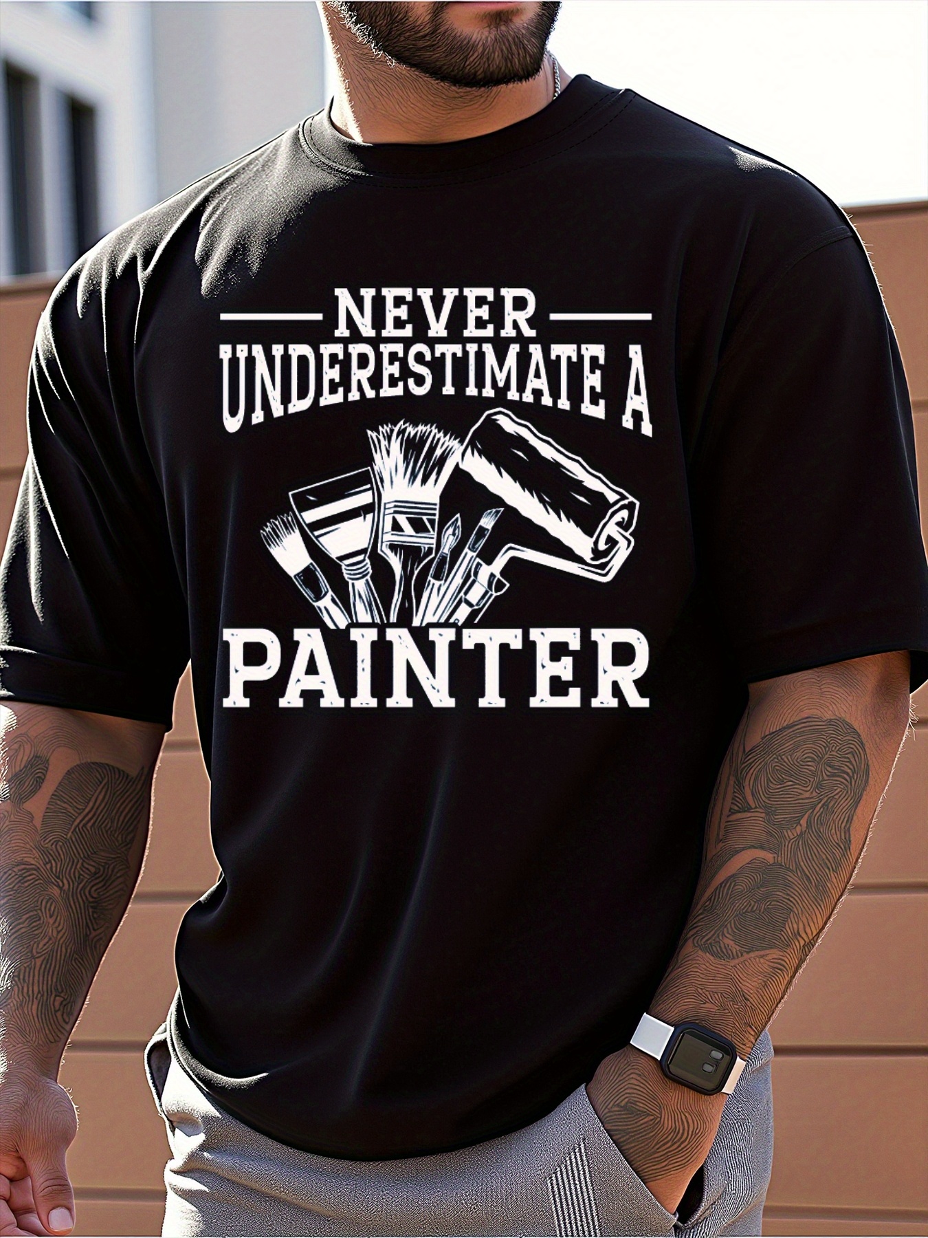 Men's Casual Graphic T-Shirt D – Linen Shirt Breathable Bewertung und Preis