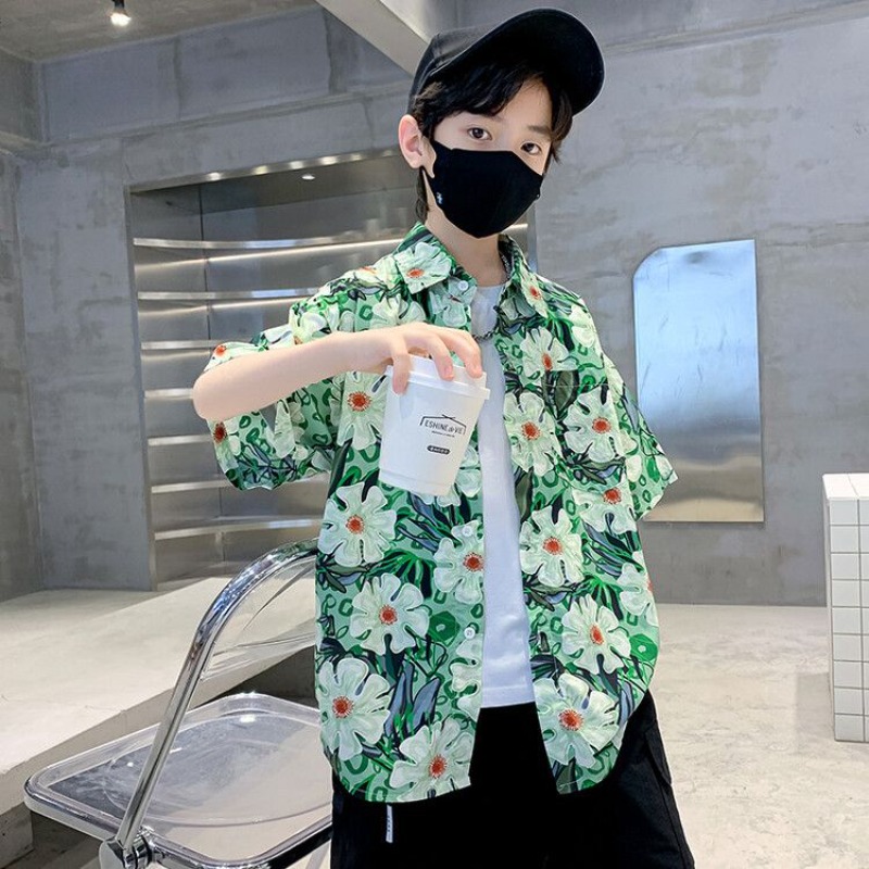 Boys' Floral Shirt Summer Set  – Resort Shirt Floral Bewertung und Preis