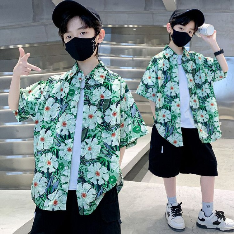 Boys' Floral Shirt Summer Set  – Resort Shirt Floral Bewertung und Preis
