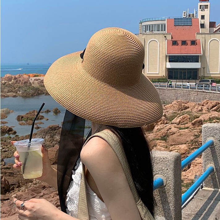 French Summer Elegant Long Rib – Bucket Hat Straw Bewertung und Preis