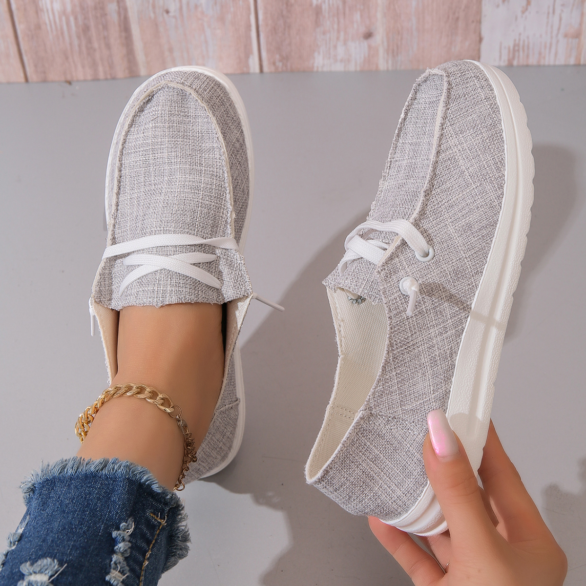 Women's casual sports shoes, l – Espadrille Slip On Bewertung und Preis