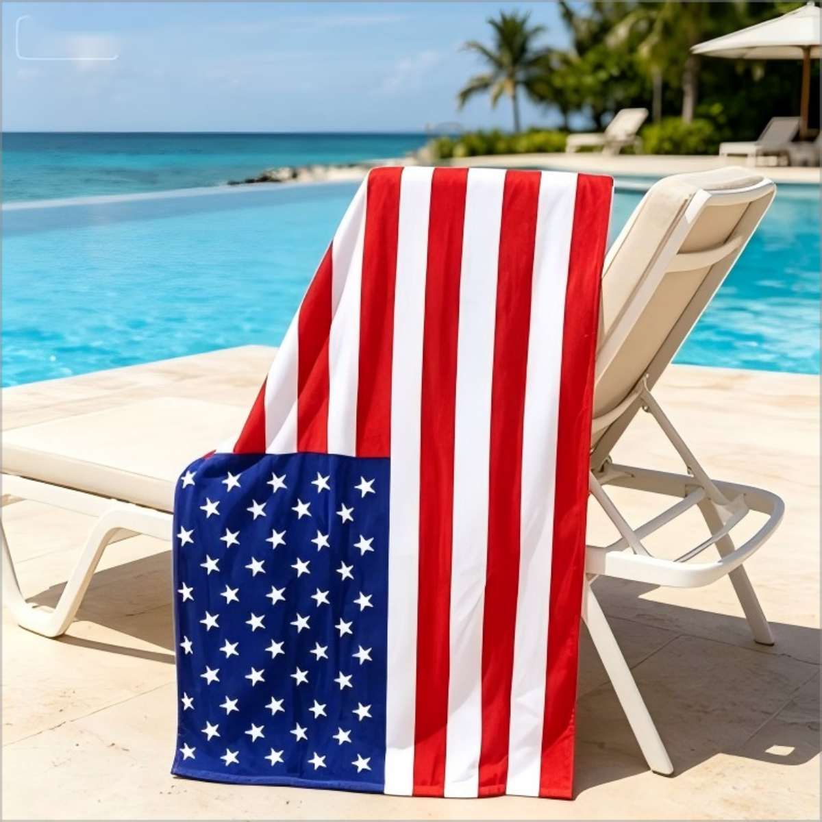 1pc USA American Flag Print Be – Beach Towel Large Bewertung und Preis