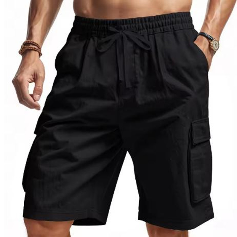 New Multi-Pocket sweatpants Me – Short Linen Drawstring Bewertung und Preis