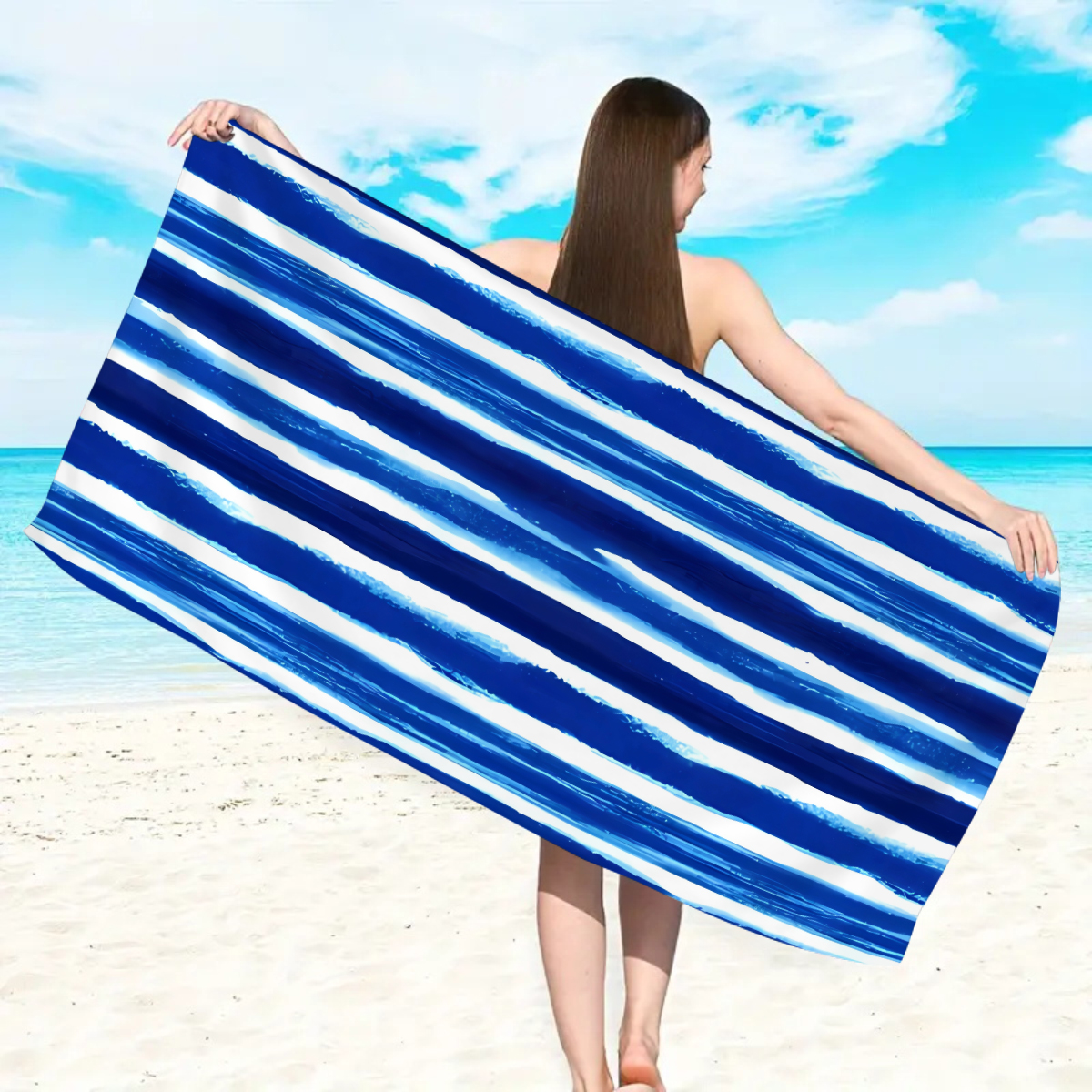 1pc fashionable colorful strip – Beach Towel Large Bewertung und Preis