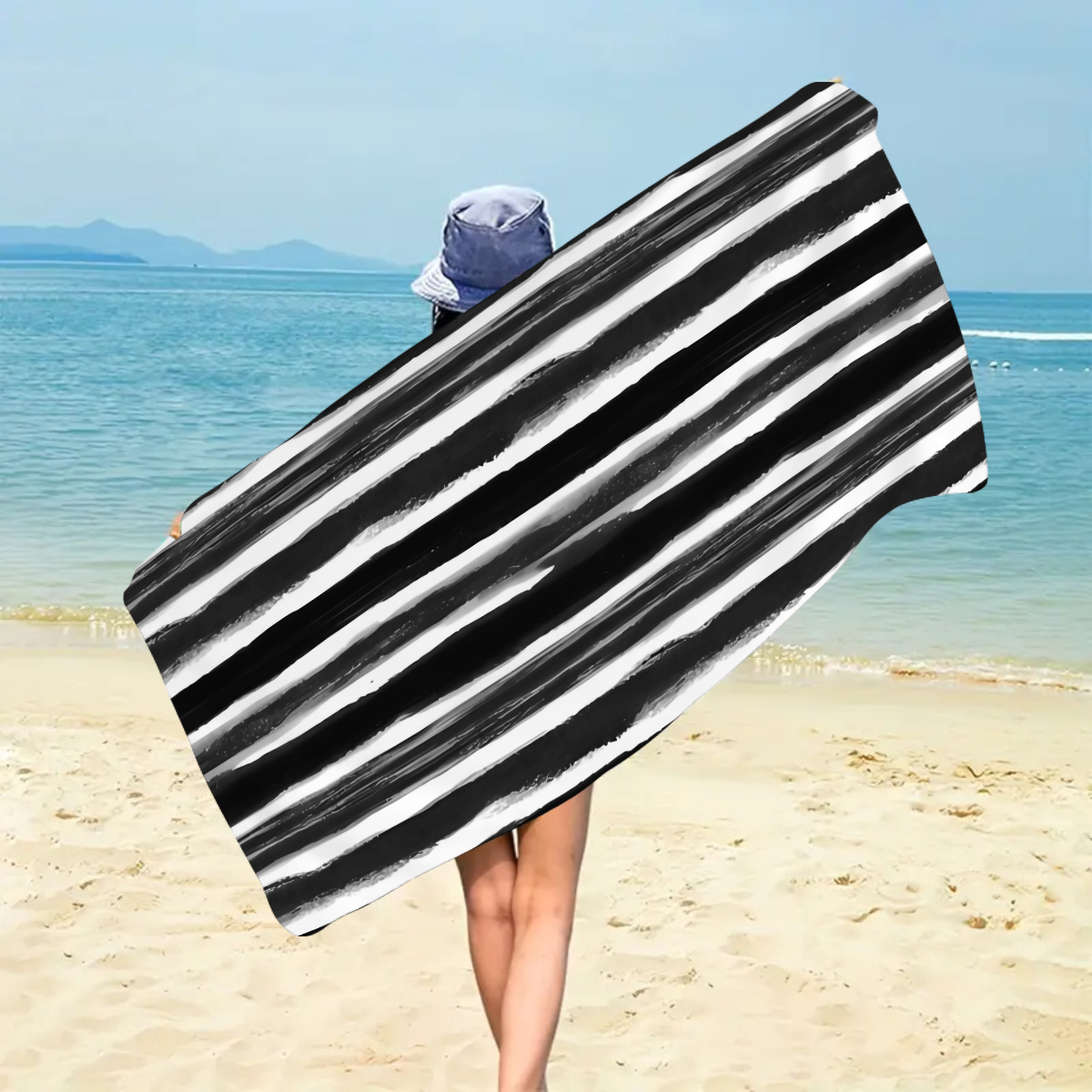 1pc fashionable colorful strip – Beach Towel Large Bewertung und Preis