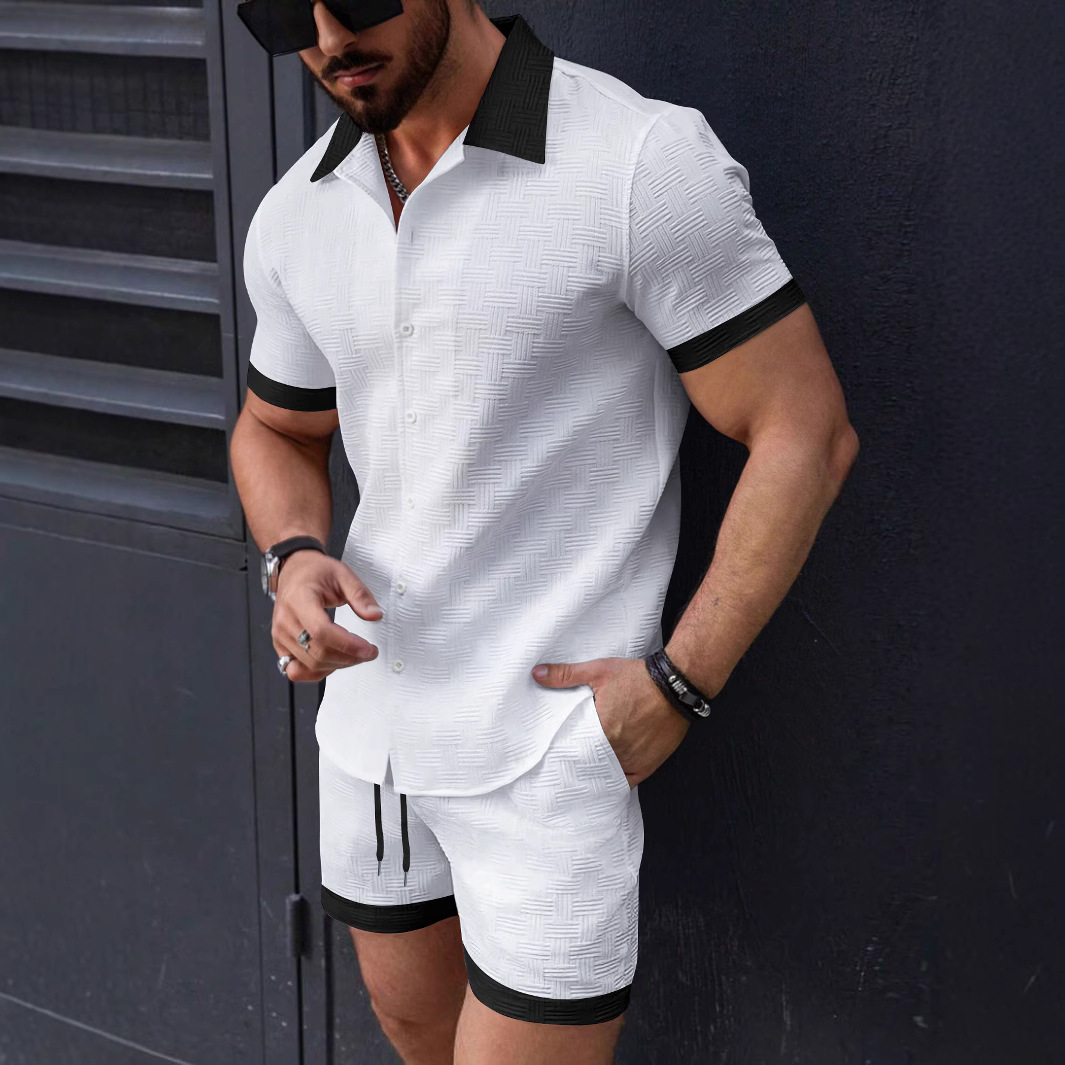 Matching Sets Trend Men Suit   – Short Linen Drawstring Bewertung und Preis
