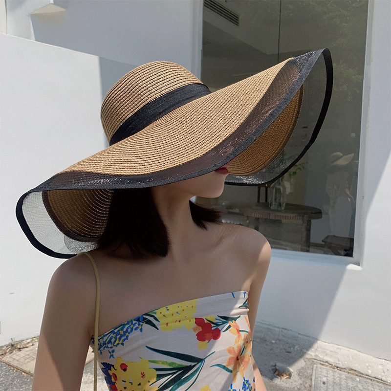 Women Sun Hat Big Eaves Waves  – Bucket Hat Straw Bewertung und Preis