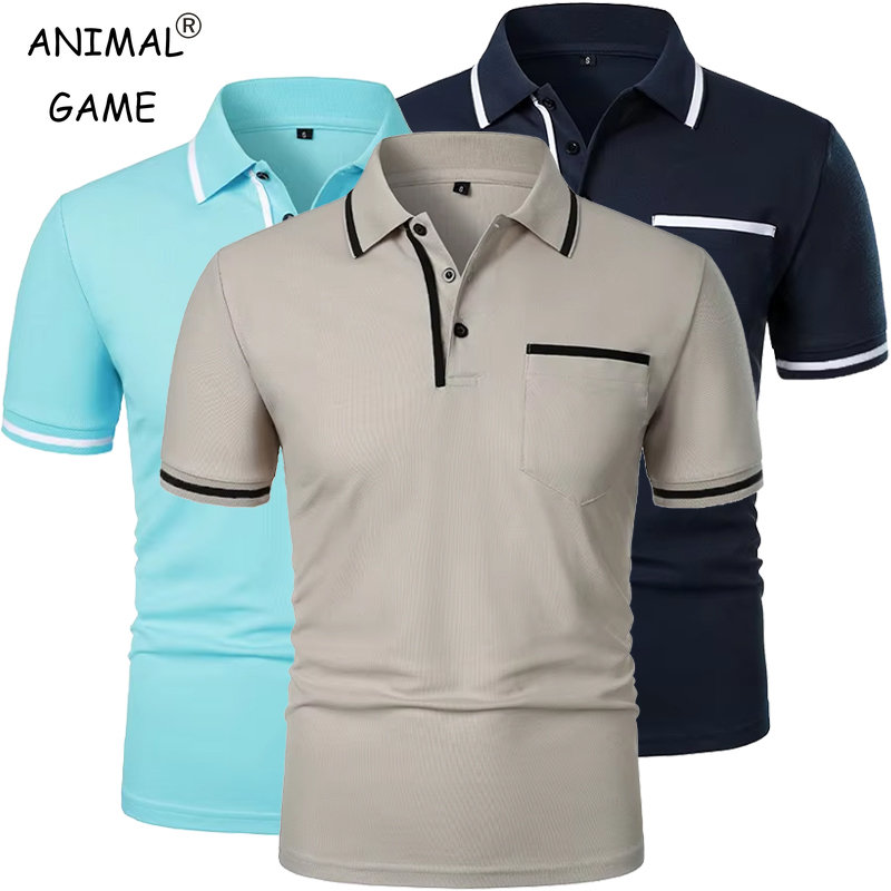 Summer Men's Short Sleeve Brea – Polo Shirt Pique Bewertung und Preis