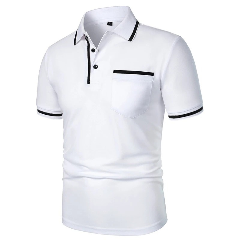 Summer Men's Short Sleeve Brea – Polo Shirt Pique Bewertung und Preis