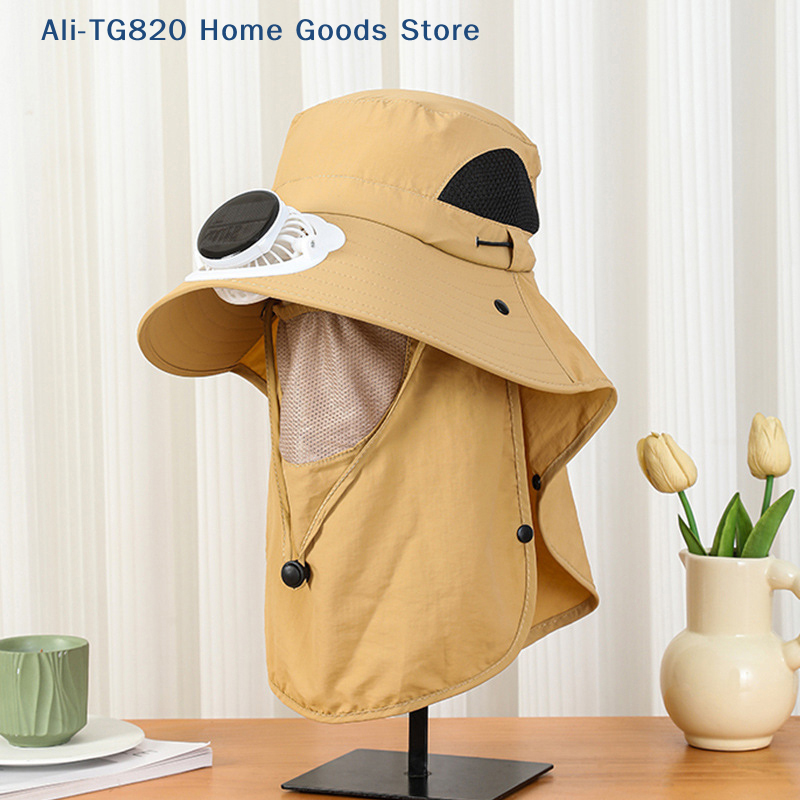[TG820]Men Fan Hat With Solar  – Bucket Hat Straw Bewertung und Preis