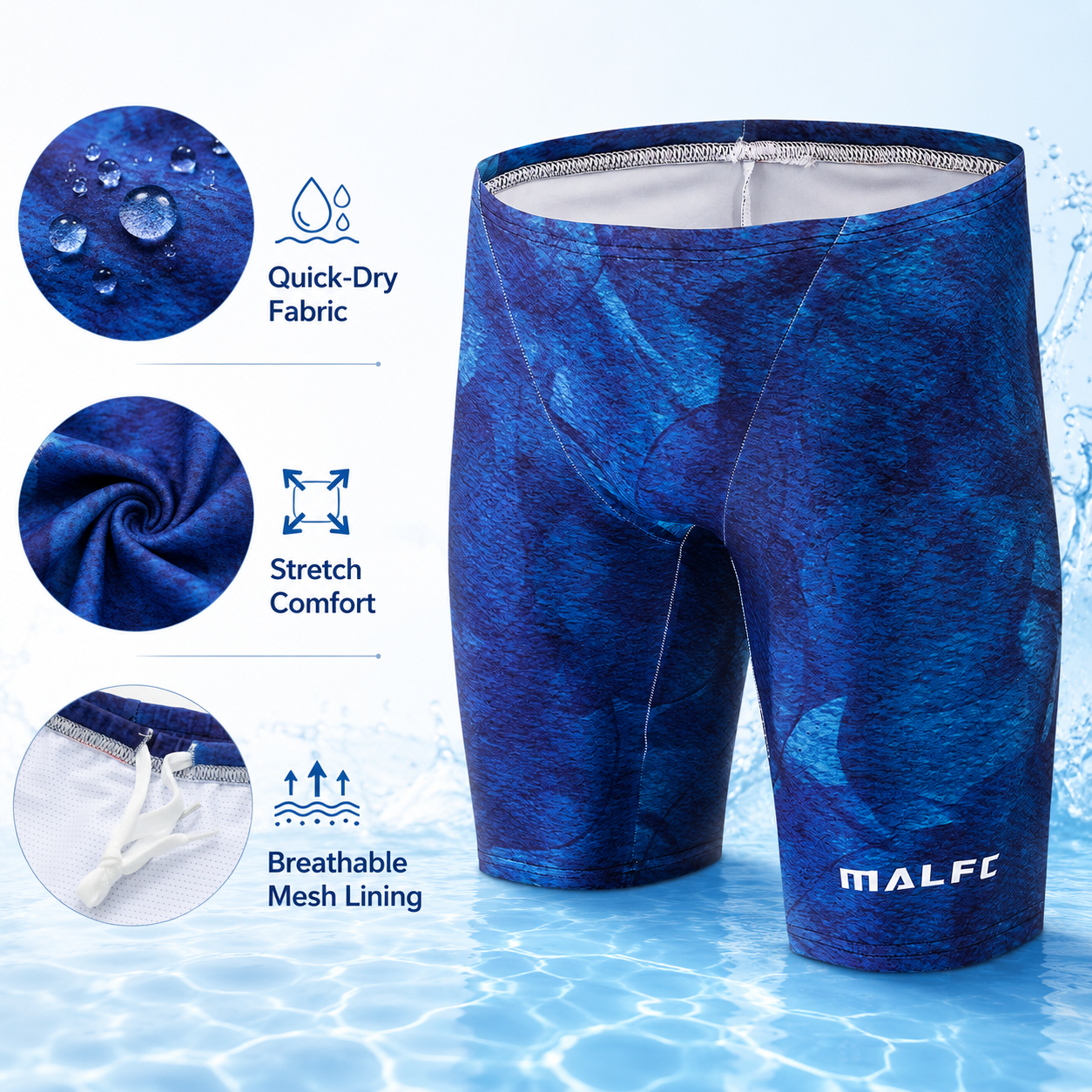MALFC Summer Men's Swim Jammer – Swim Trunk Quick Dry Bewertung und Preis