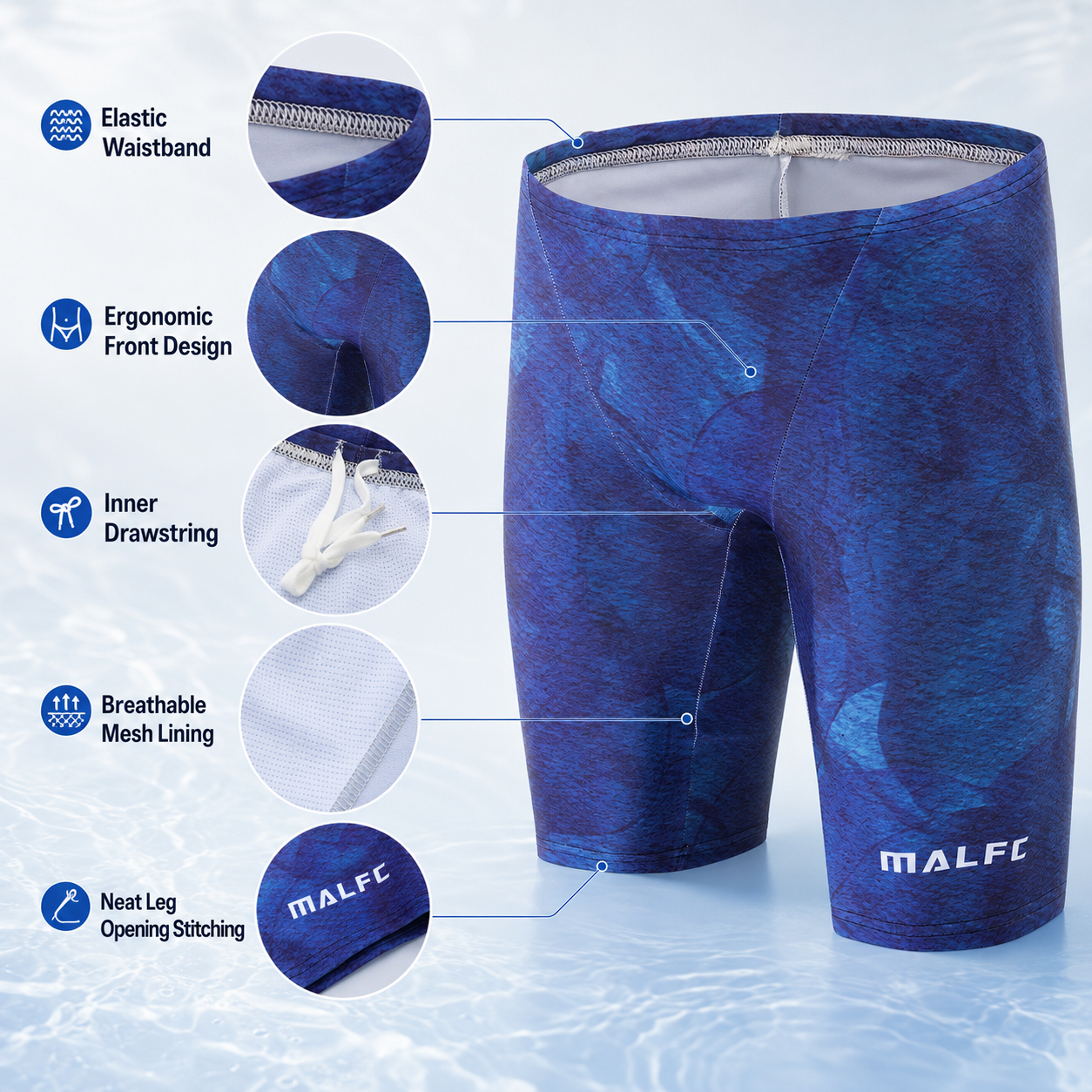 MALFC Summer Men's Swim Jammer – Swim Trunk Quick Dry Bewertung und Preis