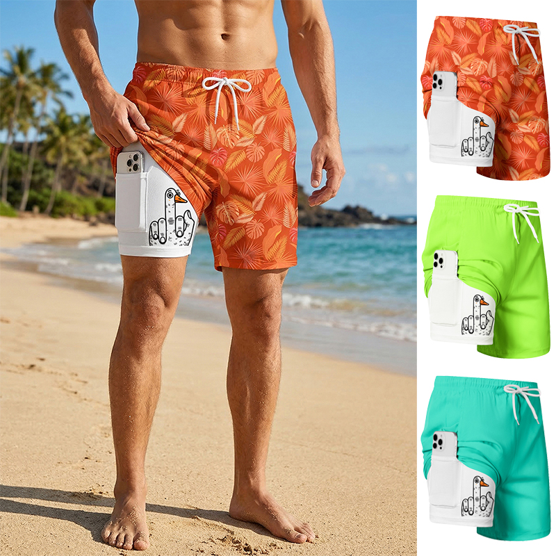 Men's Prank Duck Print Board S – Swim Trunk Quick Dry Bewertung und Preis