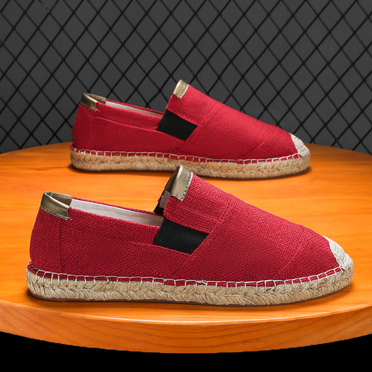 2025New Men Linen Casual Shoes – Espadrille Slip On Bewertung und Preis