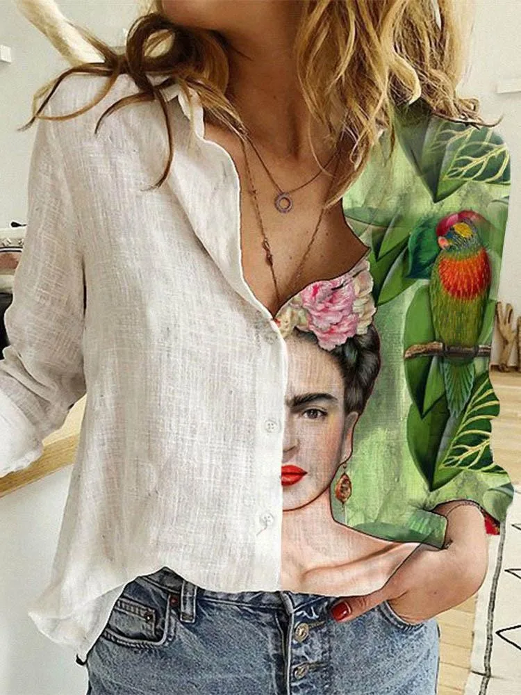 Women Spring And Autumn Long S – Shirt Camp Collar Bewertung und Preis