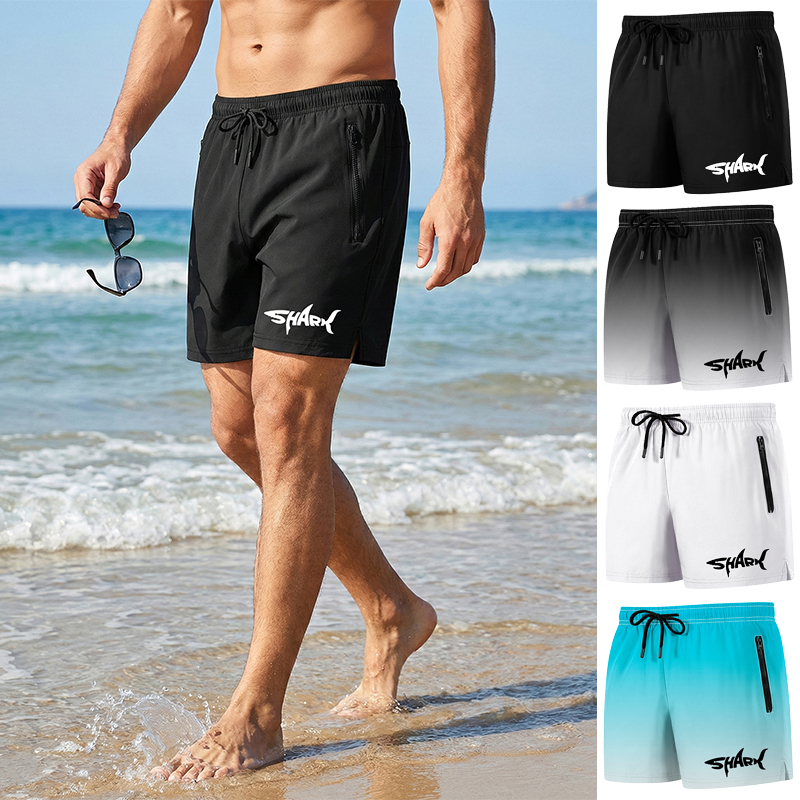 Shark Graphic Men's Board Shor – Swim Trunk Quick Dry Bewertung und Preis